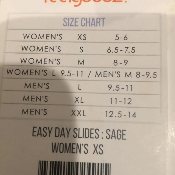 Feelgoodz /NWT/ Easy Day Slides Color: Sage/ Woman’s XS 5-6 & L 9.5-11 & - Picture 7 of 10